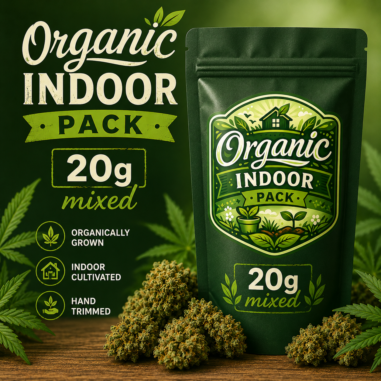 Organic Indoor Mixed Pack 1 🌍🌏(20g)